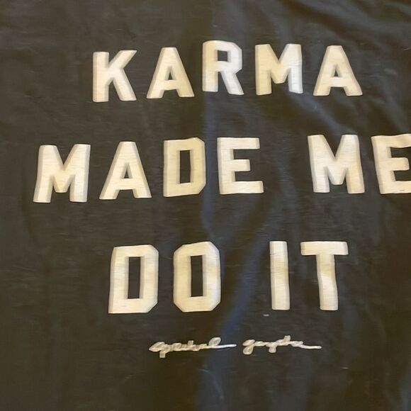Spiritual Gangster Girls ‘Karma Made Me Do It’ Black T-Shirt - Picture 2 of 5